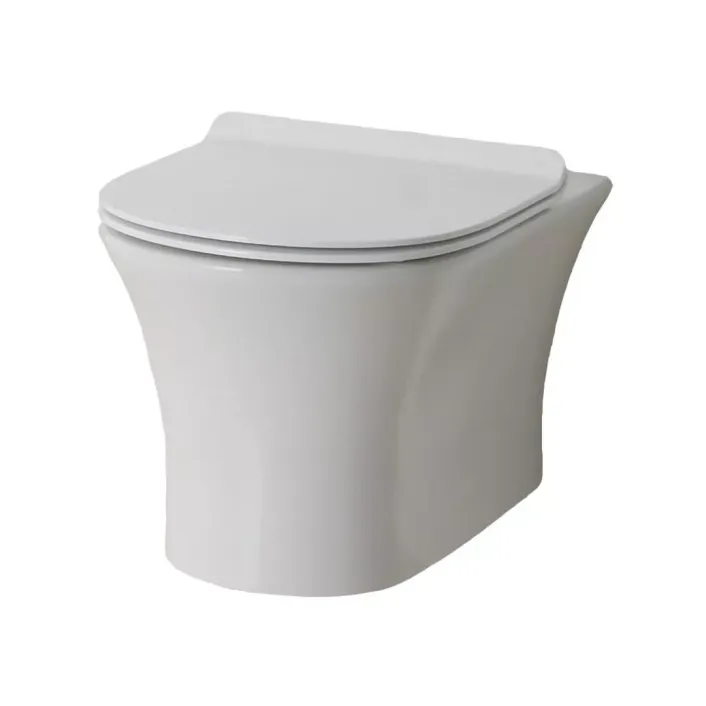 Eastbrook Northall Wall Hung WC Pan with Fixings - White