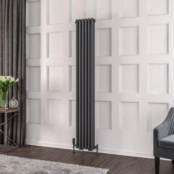 Eastbrook Rivassa 3 Column Rad. 1800x293mm Matt Anthracite