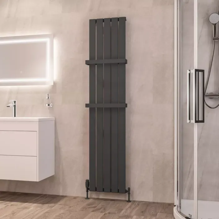 Eastbrook Deddington 1800 x 390 Radiator Matt Anthracite