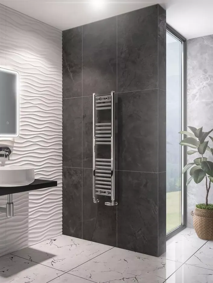 Eastbrook Wingrave 1200 x 300 Straight Multirail Chrome
