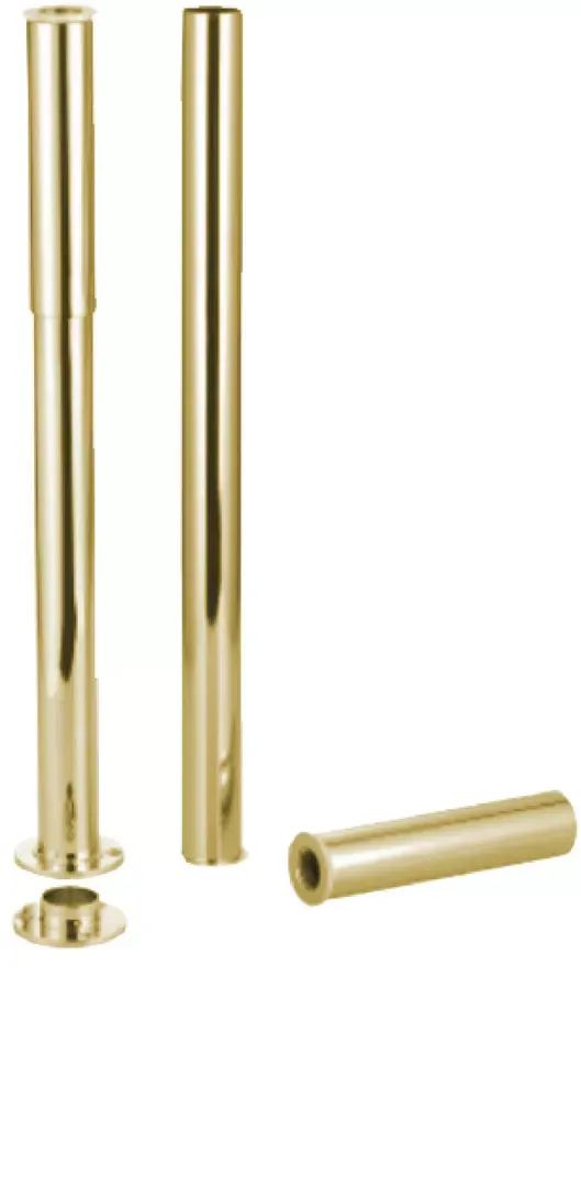 Eastbrook Adjustable Stand Pipes for Concealing Water Supply - Brushed Brass
