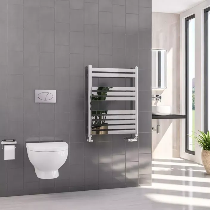 Eastbrook Defford 800 x 600mm Towel Rail Chrome