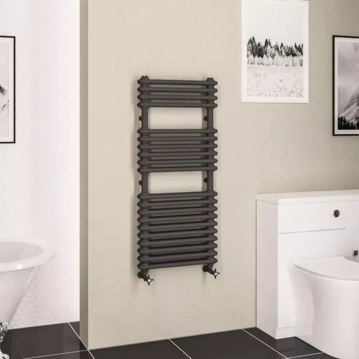 Eastbrook Imperia 2 Column Multirail 1140 x 500mm Matt Anthracite