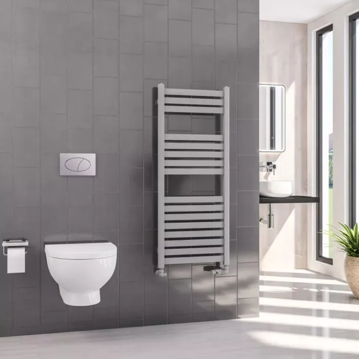 Eastbrook Defford 1200 x 500mm Towel Rail Matt Grey