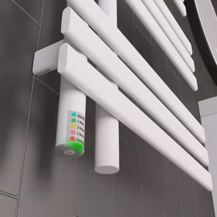 Eastbrook Loddon Dry Element Towel Rail 800 x 600 Matt White
