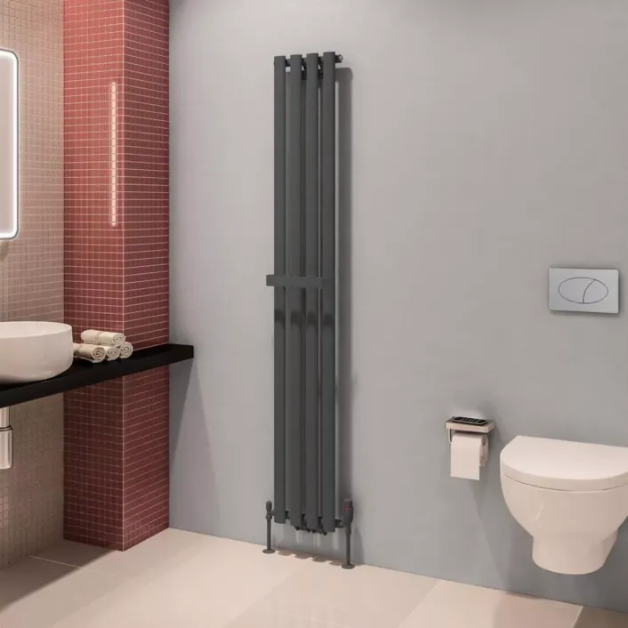Eastbrook Tunstall V Towel Hanger 280mm Matt Anthracite