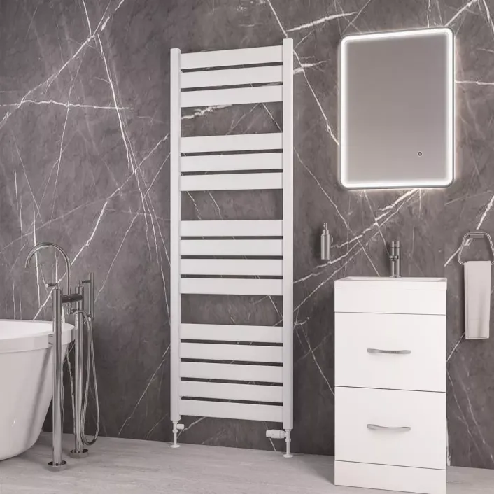 Eastbrook Santero 1800 x 600mm Towel Rail Gloss White
