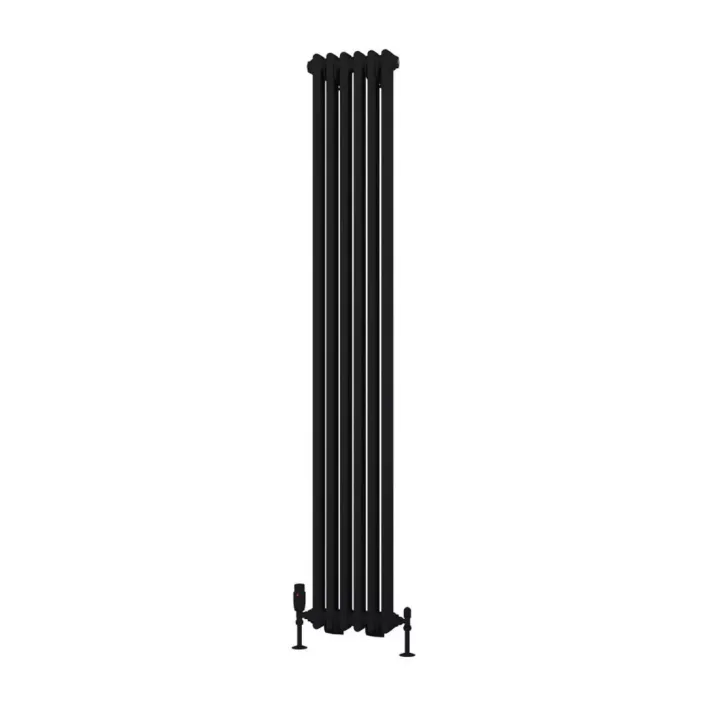 Eastbrook Rivassa 2 Column Radiator 1800 x 293mm Matt Black