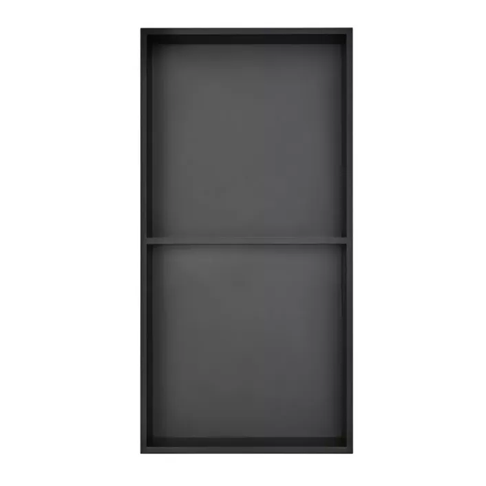 Eastbrook 600x300mm Shower Niche with Shelf - Matt Black