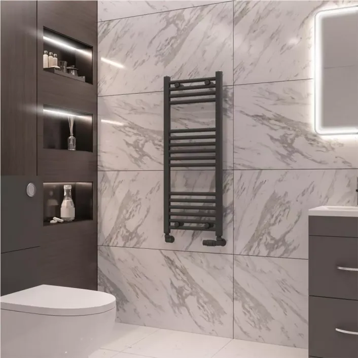 Eastbrook Wingrave 1000 x 400 Straight Multirail Matt Anthracite