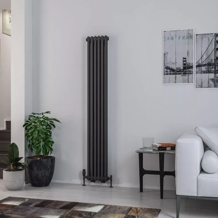 Eastbrook Rivassa 2 Column Rad. 1800x293mm Matt Anthracite