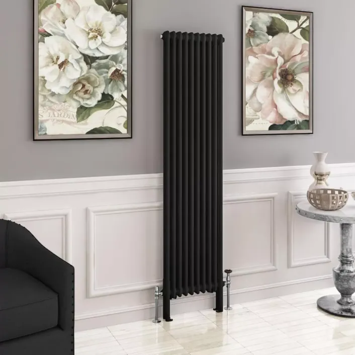 Eastbrook Imperia 2 Column Radiator 1800 x 470mm Matt Black