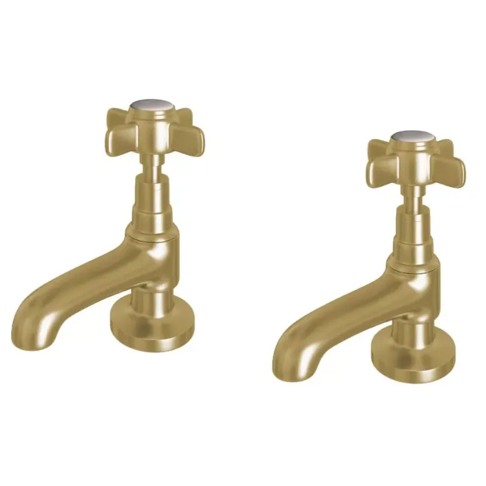 Eastbrook Haymarket Bath Taps - Brushed Brass