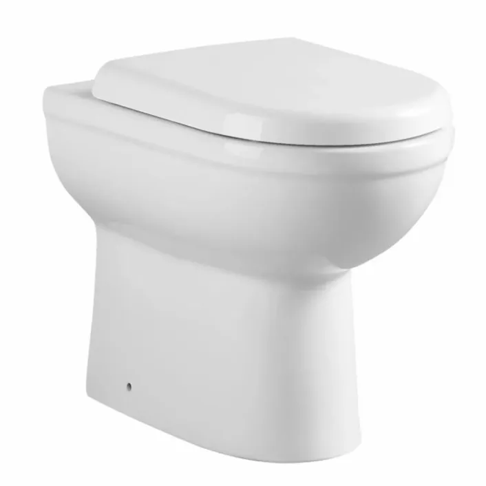 Eastbrook Dura Comfort Height Back To Wall Eco Vortex WC Pan with Fixings - White