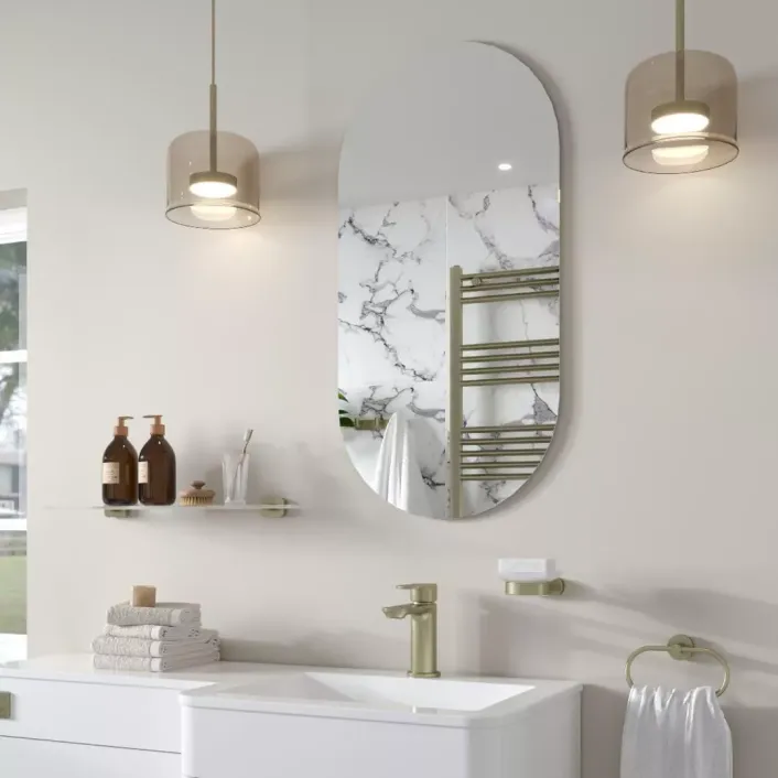 Eastbrook Verzino 1000x500mm Oval Plain Mirror