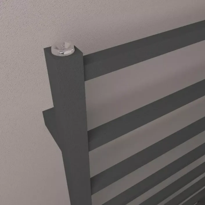 Eastbrook Tuscan Square Towel Rail 1200 x 500 Matt Anthracite