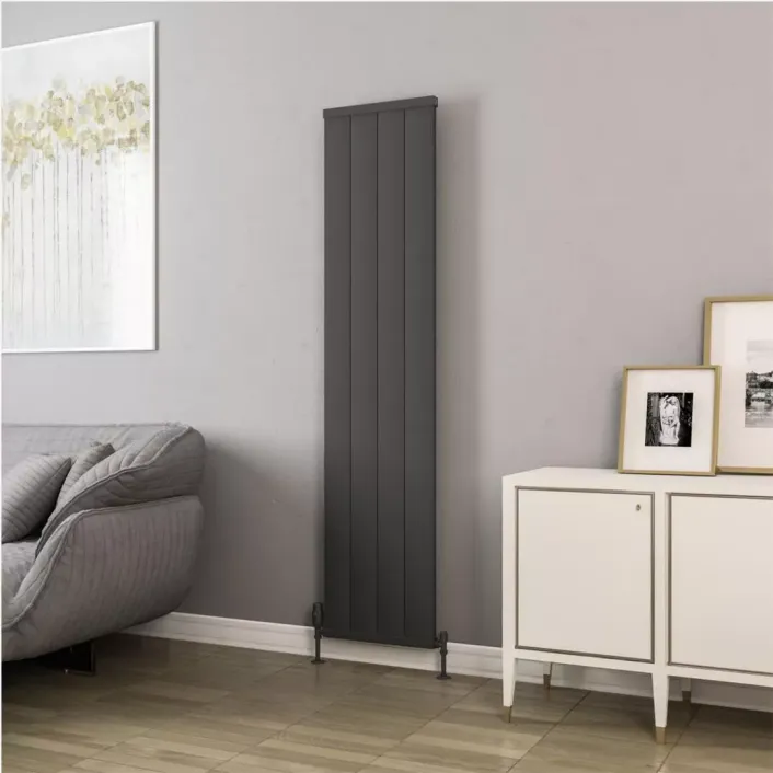 Eastbrook Kingswood Slimline 1800 x 410 Aluminium Radiator Matt Anthracite