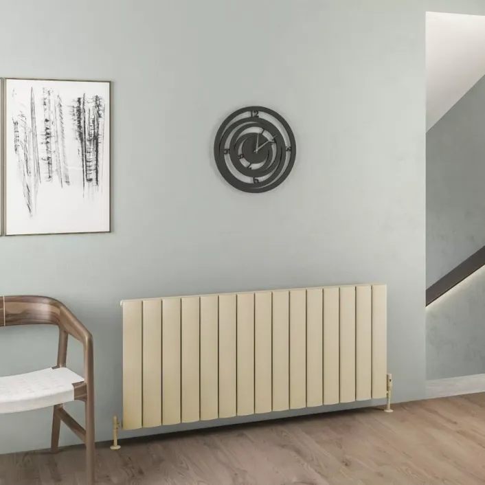 Eastbrook Malmesbury 600 x 1420 Aluminium Radiator Matt Cappuccino