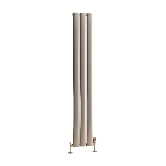 Eastbrook Malmesbury 1800 x 280 Aluminium Radiator Silver Effect