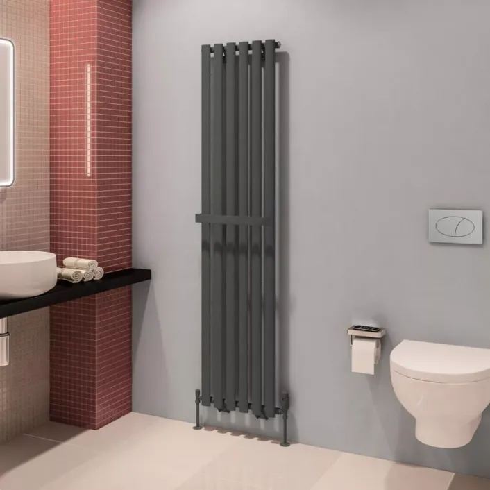 Eastbrook Tunstall V Towel Hanger 420mm Matt Anthracite