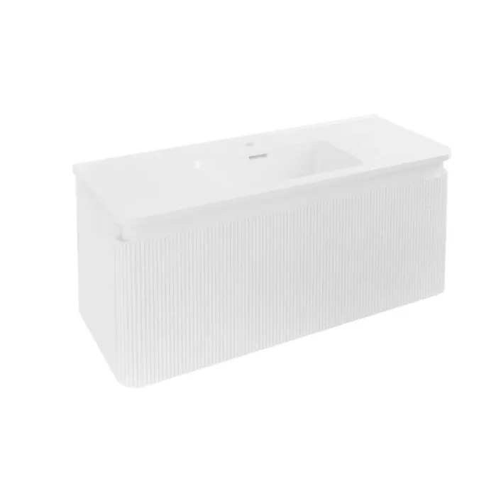 Eastbrook Belice 100cm Wall Hung Vanity Unit - High Gloss White