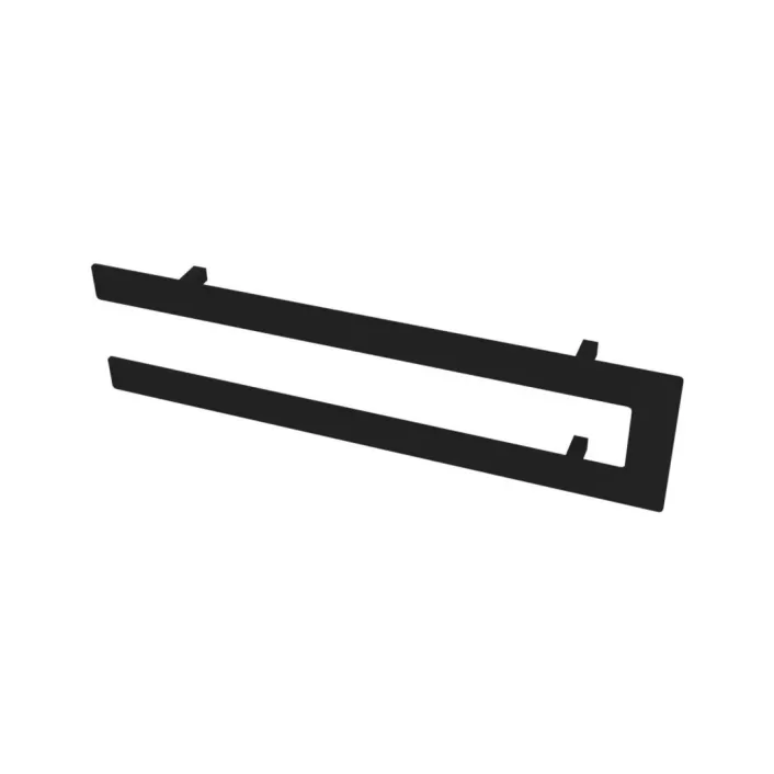 Eastbrook Addington Double Flat Style Towel Hanger 588mm Matt Black