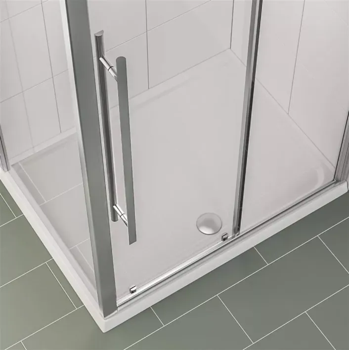 Eastbrook Vantage Plan C 1300mm x 800mm Rectangular Shower Tray - White