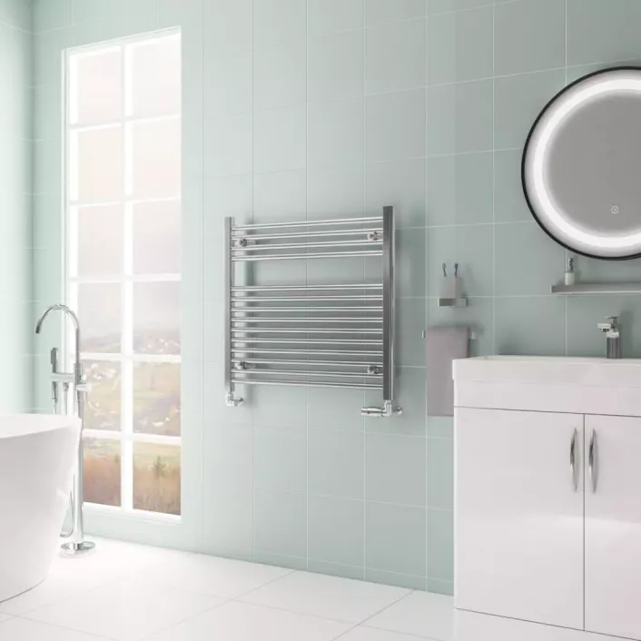 Eastbrook Biava Multirail HV Straight 688 x 750mm Chrome