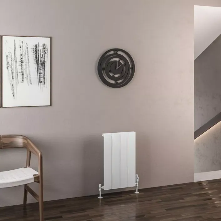 Eastbrook Malmesbury 600 x 375 Aluminium Radiator Matt White
