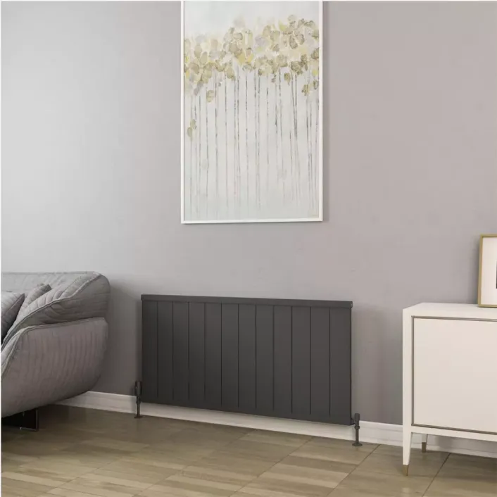 Eastbrook Kingswood Slimline 600 x 1210 Aluminium Radiator Matt Anthracite