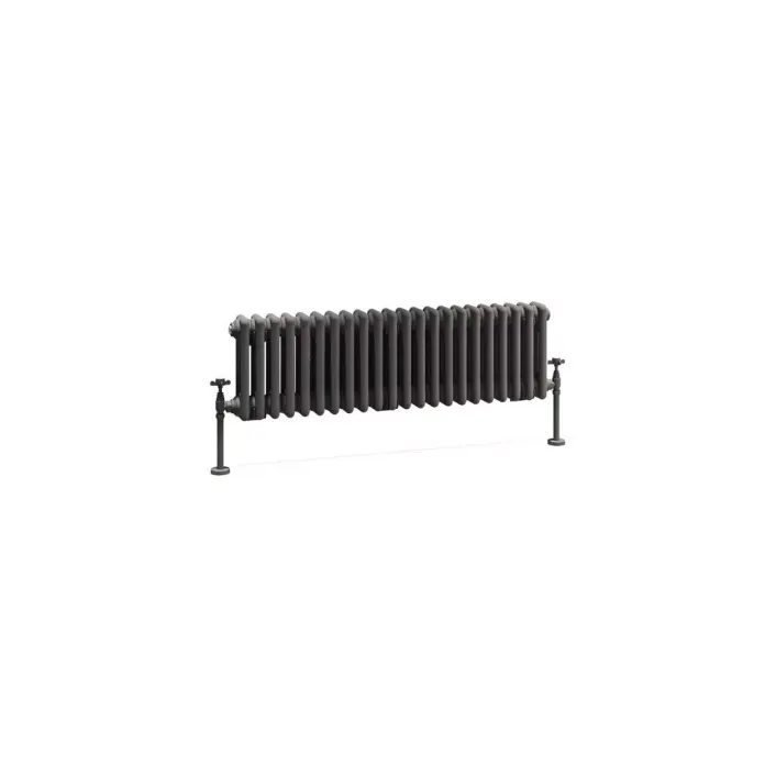 Eastbrook Imperia 3 Column Radiator 300 x 1010mm Matt Anthracite