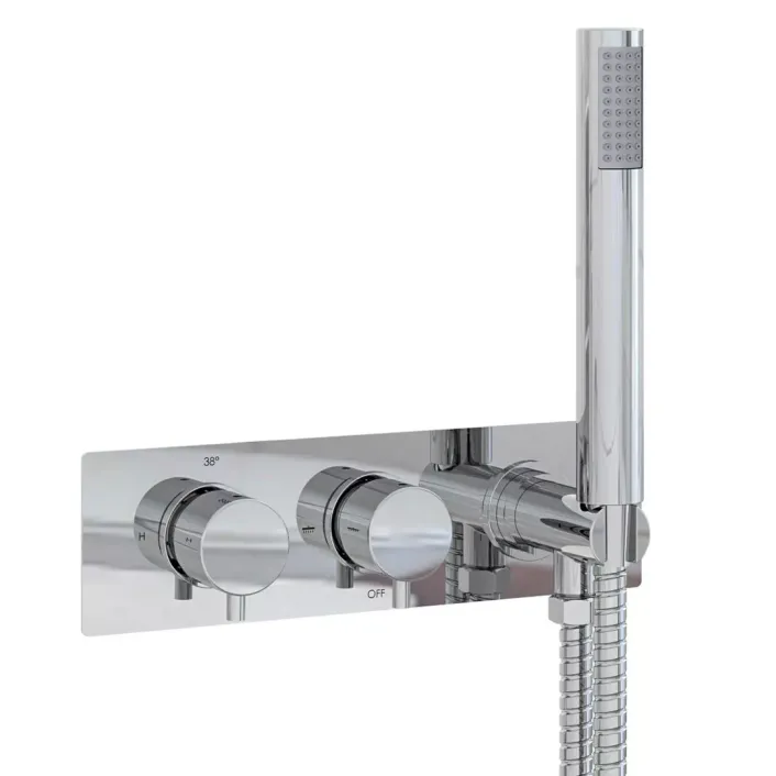 Eastbrook Meriden Two Way Thermostic Shower Valve with Hand Set - Chrome