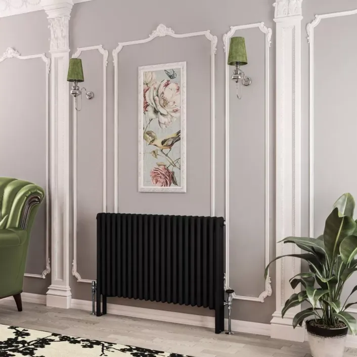 Eastbrook Imperia 3 Column Radiator 600 x 1010mm Matt Black