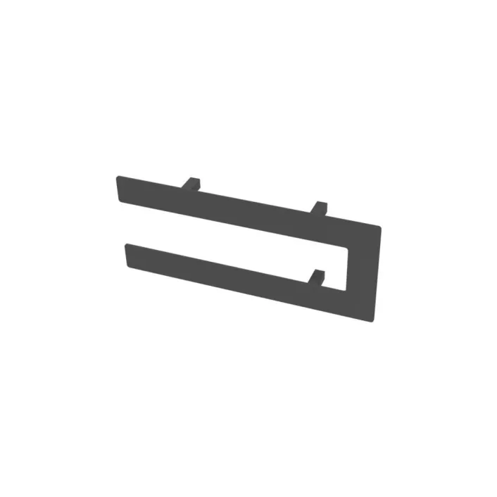 Eastbrook Addington Double Flat Style Towel Hanger 366mm Matt Anthracite