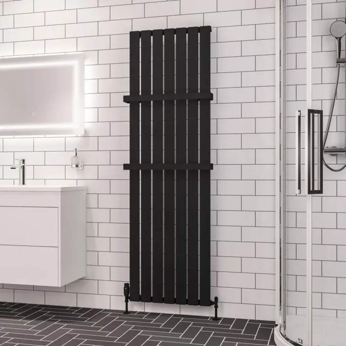 Eastbrook Deddington 1800 x 550 Radiator Matt Black