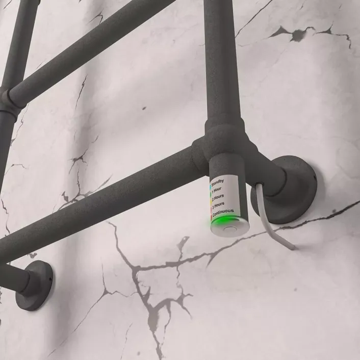 Eastbrook Kennet Dry Element Towel Rail 1200 x 500 Matt Anthracite