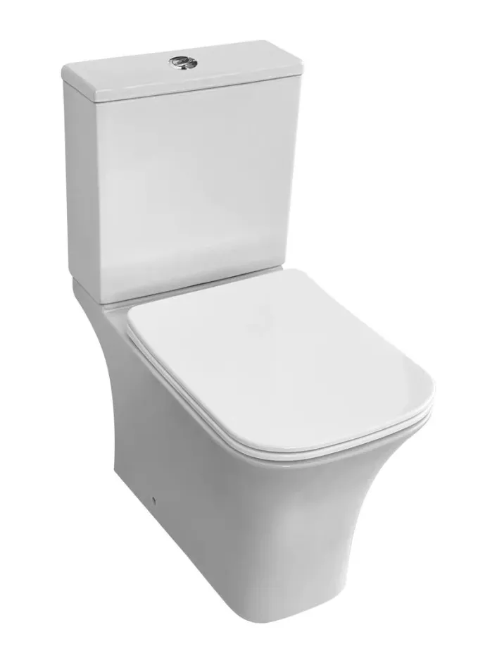 Eastbrook Beddington Close Coupled Eco Vortex WC Pan with Fixings - White