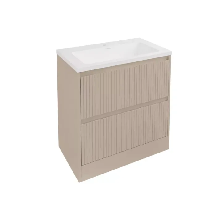 Eastbrook Stockton 80cm Floorstanding Drawer Vanity Unit - Cashmere