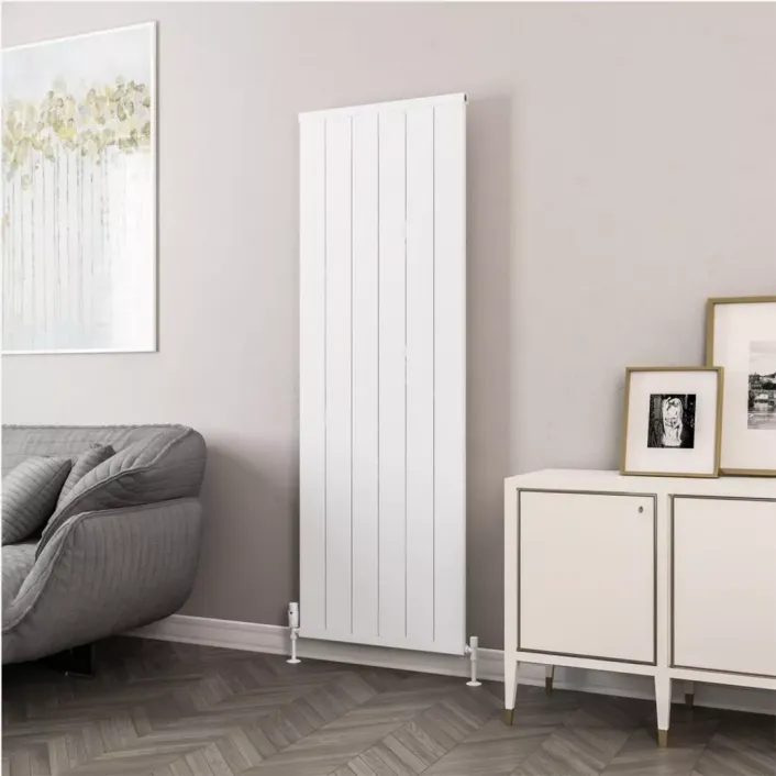 Eastbrook Kingswood Slimline 1800 x 610 Aluminium Radiator Matt White