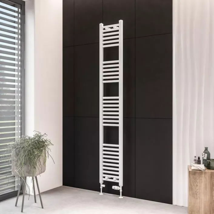 Eastbrook Wingrave 1800 x 300 Straight Multirail Matt White