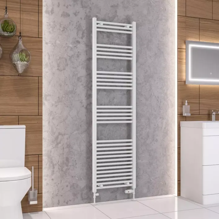 Eastbrook Wendover Straight Multirail 1800 x 500 Gloss White