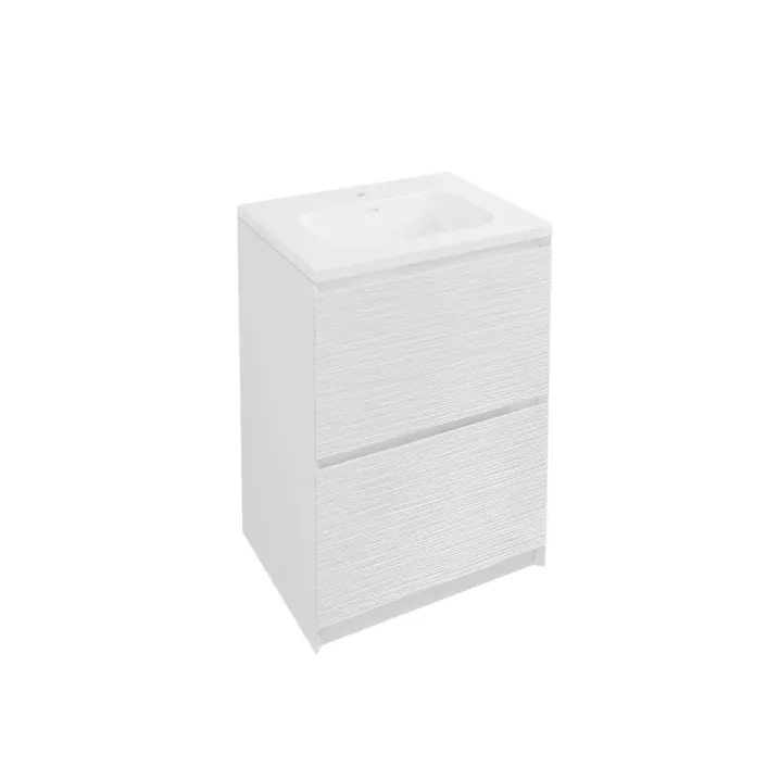 Eastbrook Langley 60cm Floorstanding Vanity Unit - Matt White