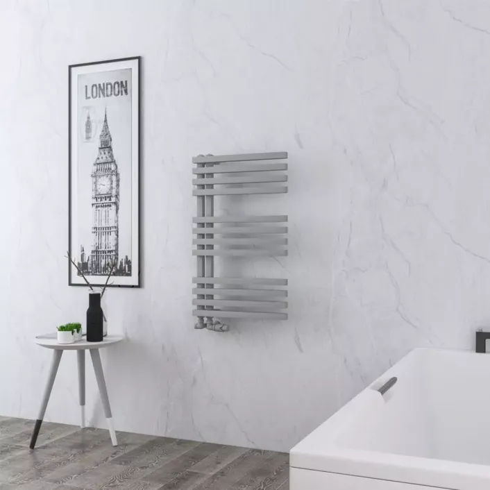 Eastbrook Reinbach 800 x 500mm Towel Rail Matt Grey