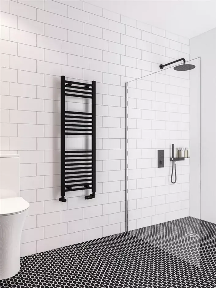 Eastbrook Wingrave 1200 x 400 Straight Multirail Matt Black