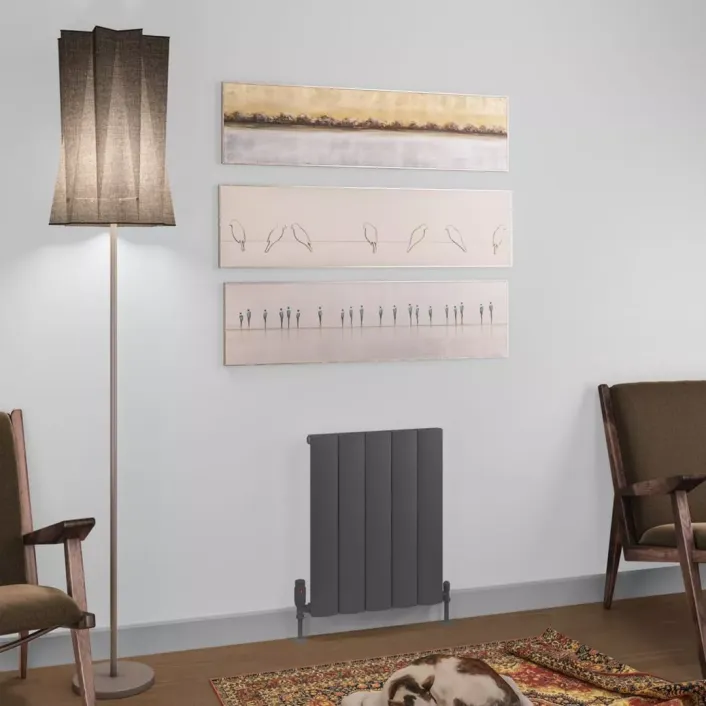 Eastbrook Tordino 600 x 470 Aluminium Radiator Matt Anthracite