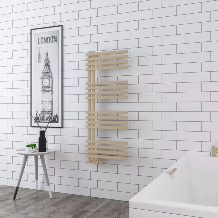 Eastbrook Reinbach 1200 x 500mm Towel Rail Matt Cappuccino