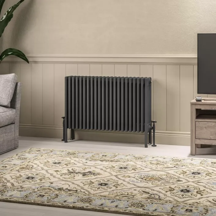 Eastbrook Imperia 6 Column Radiator 600 x 1010mm Matt Anthracite