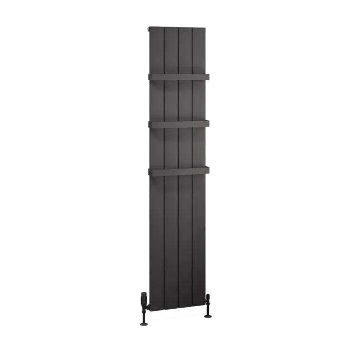 Eastbrook Charlton 1800 x 375 Aluminium Radiator Matt Anthracite