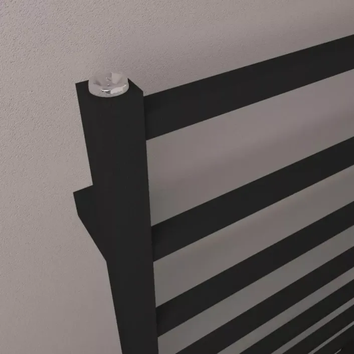 Eastbrook Tuscan Square Towel Rail 1800 x 600 Matt Black