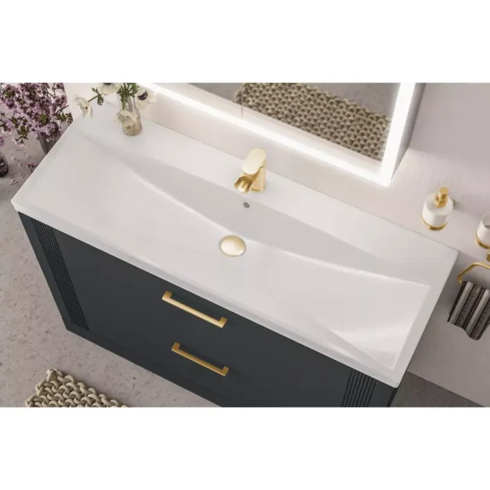 Eastbrook Cranham 120cm Floorstanding Vanity Unit - Matt Anthracite